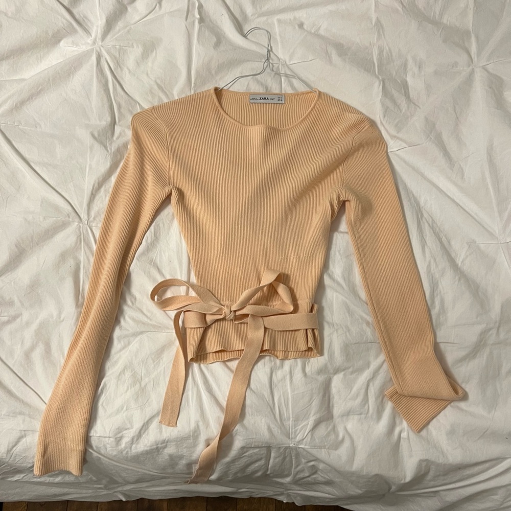 ZARA KNIT PINK TOP